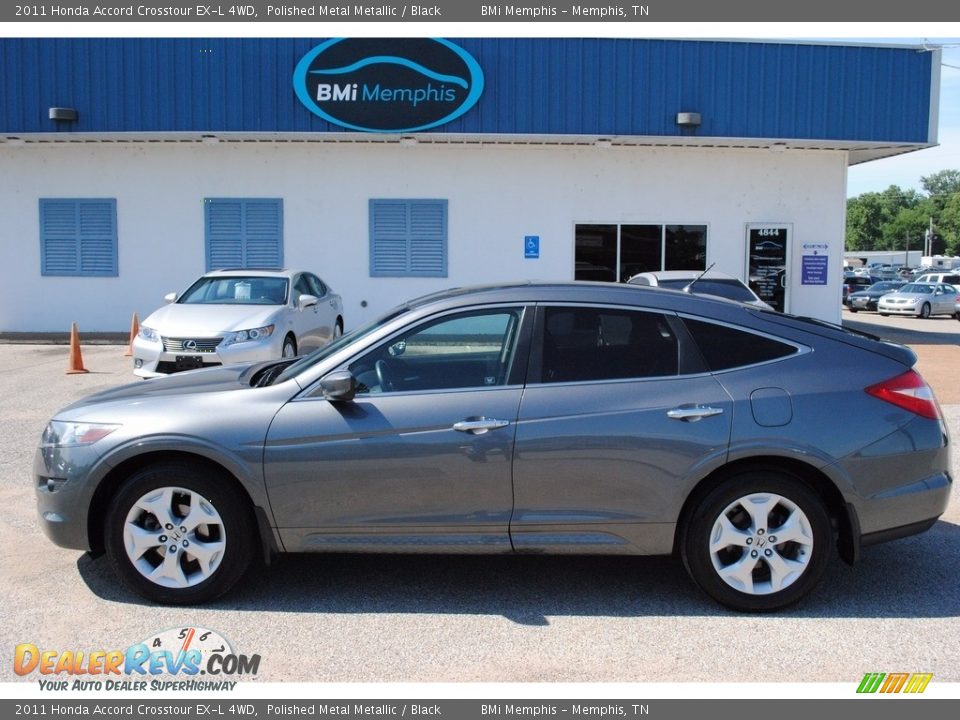 2011 Honda Accord Crosstour EX-L 4WD Polished Metal Metallic / Black Photo #2