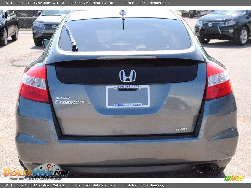 2011 Honda Accord Crosstour EX-L 4WD Polished Metal Metallic / Black Photo #4