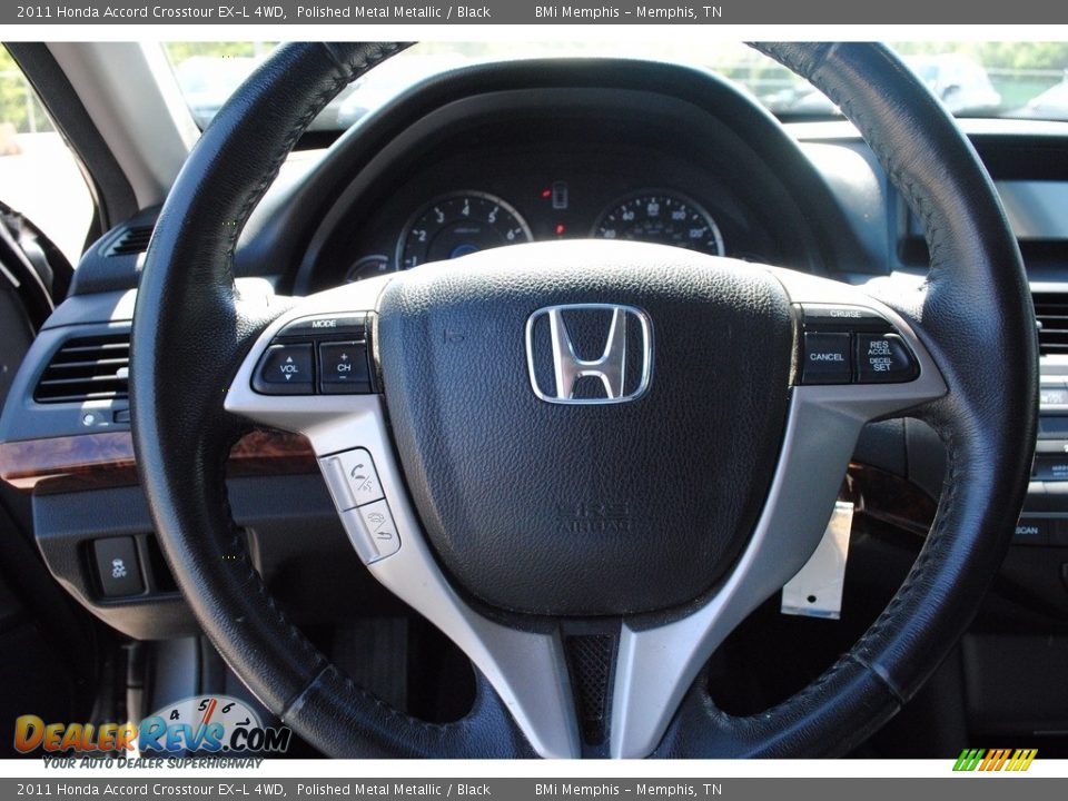 2011 Honda Accord Crosstour EX-L 4WD Polished Metal Metallic / Black Photo #13