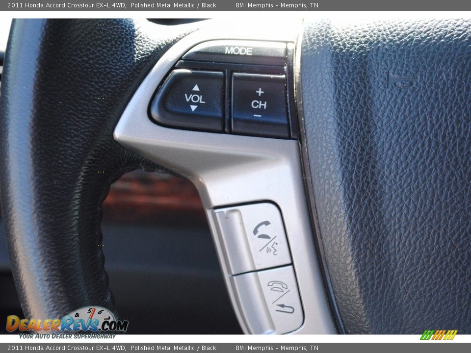 2011 Honda Accord Crosstour EX-L 4WD Polished Metal Metallic / Black Photo #14