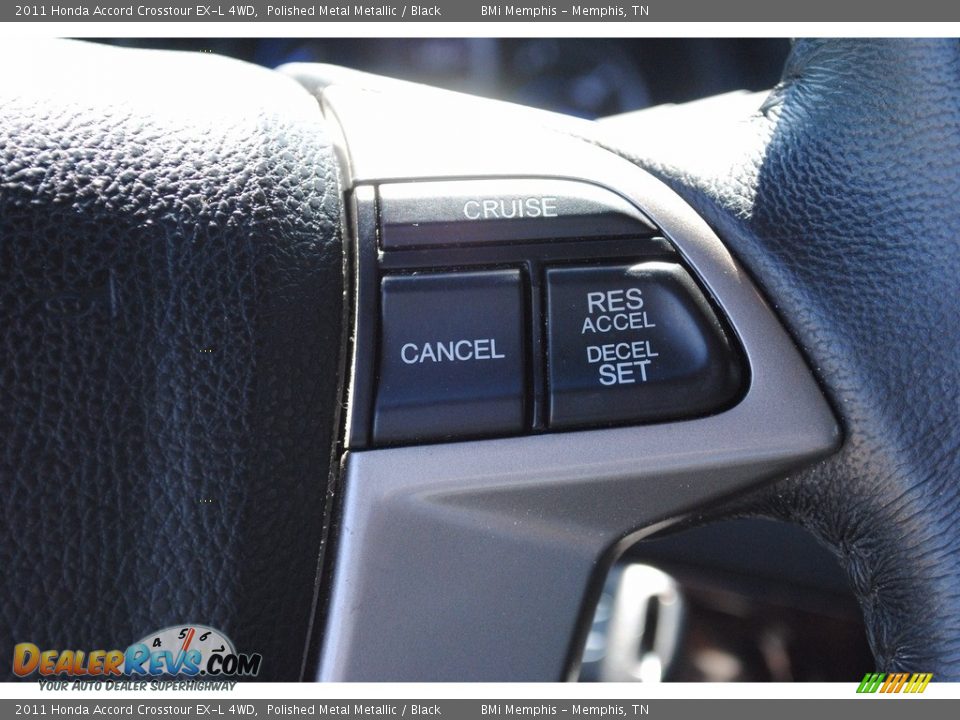2011 Honda Accord Crosstour EX-L 4WD Polished Metal Metallic / Black Photo #15