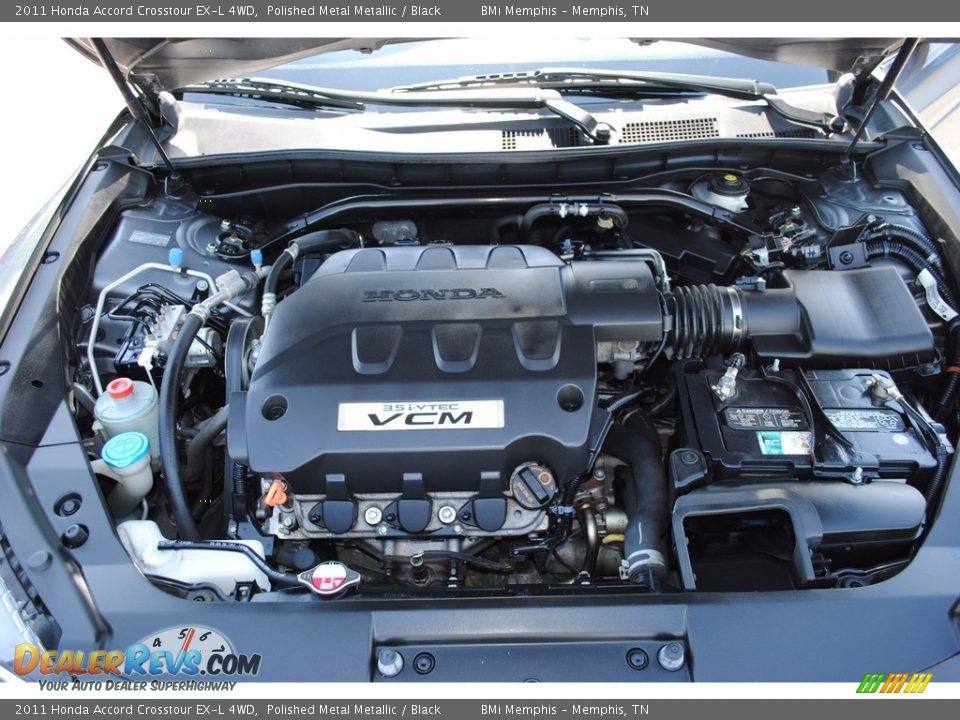 2011 Honda Accord Crosstour EX-L 4WD Polished Metal Metallic / Black Photo #28