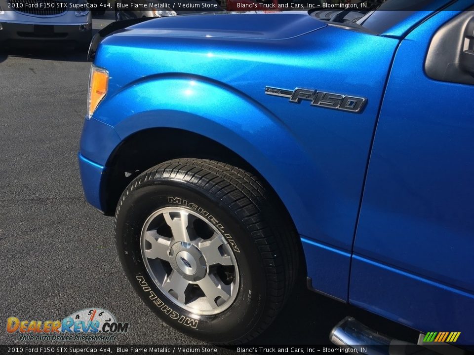 2010 Ford F150 STX SuperCab 4x4 Blue Flame Metallic / Medium Stone Photo #20