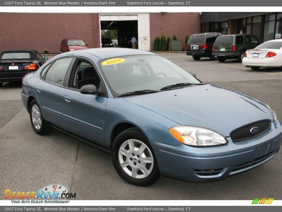 2007 Ford Taurus SE Windveil Blue Metallic / Medium/Dark Flint Photo #3