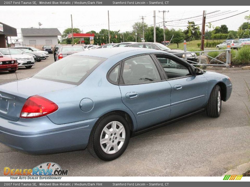 2007 Ford Taurus SE Windveil Blue Metallic / Medium/Dark Flint Photo #4