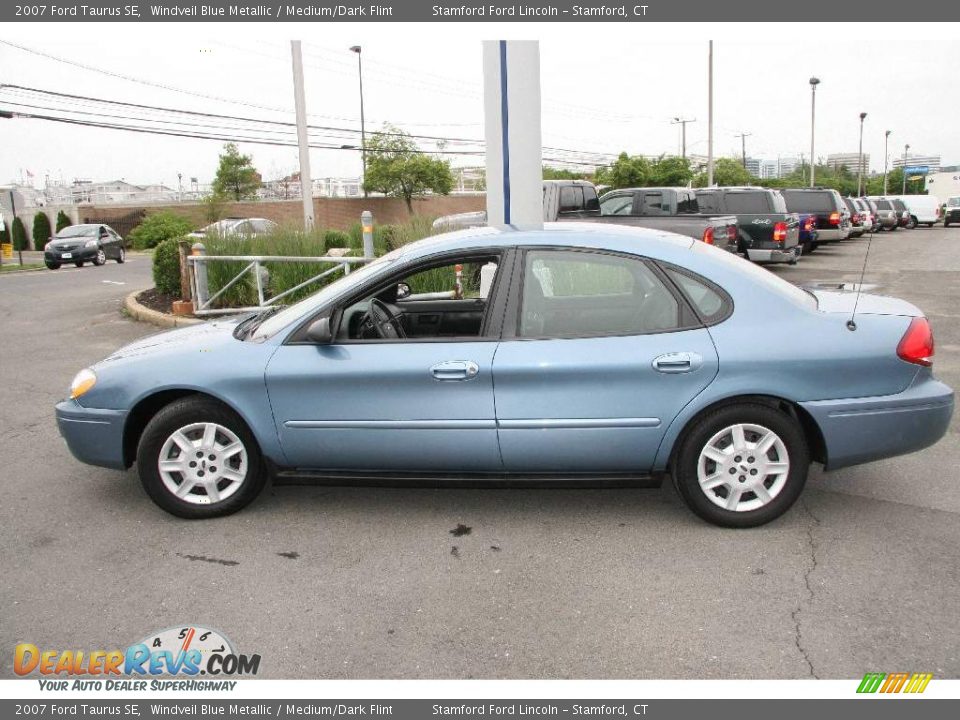 2007 Ford Taurus SE Windveil Blue Metallic / Medium/Dark Flint Photo #8