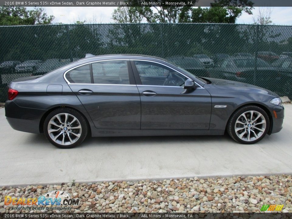 2016 BMW 5 Series 535i xDrive Sedan Dark Graphite Metallic / Black Photo #2