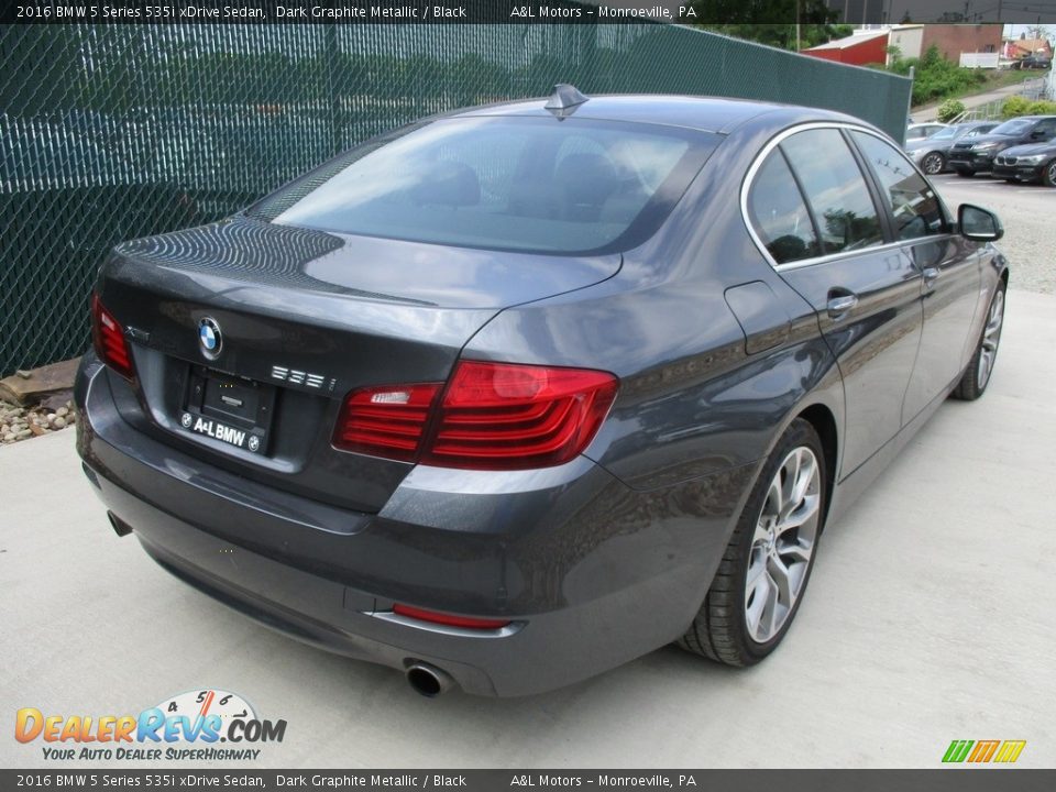 2016 BMW 5 Series 535i xDrive Sedan Dark Graphite Metallic / Black Photo #4