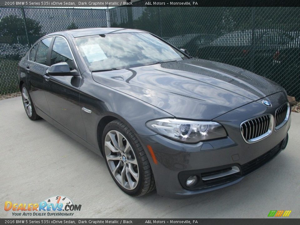 2016 BMW 5 Series 535i xDrive Sedan Dark Graphite Metallic / Black Photo #5