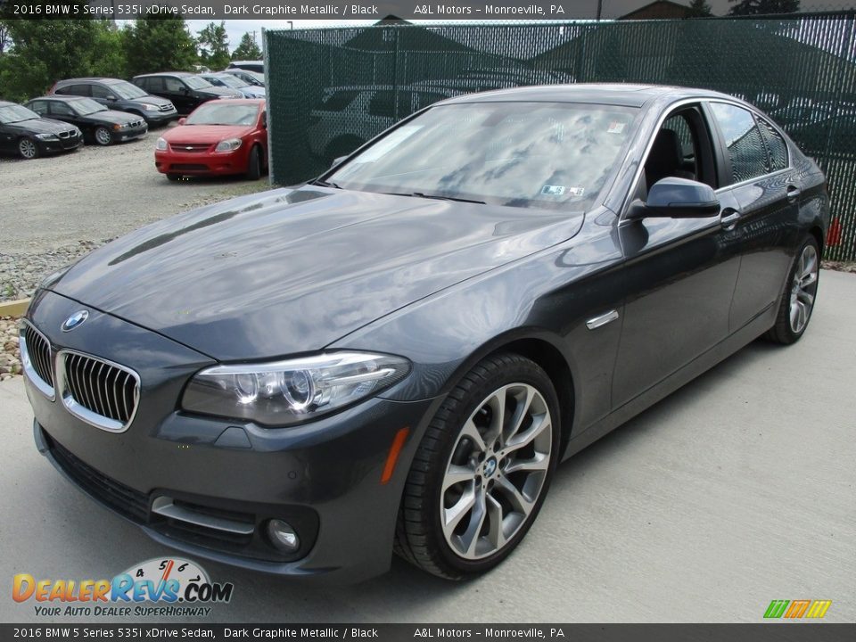 2016 BMW 5 Series 535i xDrive Sedan Dark Graphite Metallic / Black Photo #7