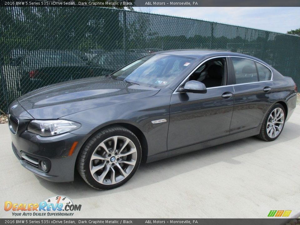 2016 BMW 5 Series 535i xDrive Sedan Dark Graphite Metallic / Black Photo #8