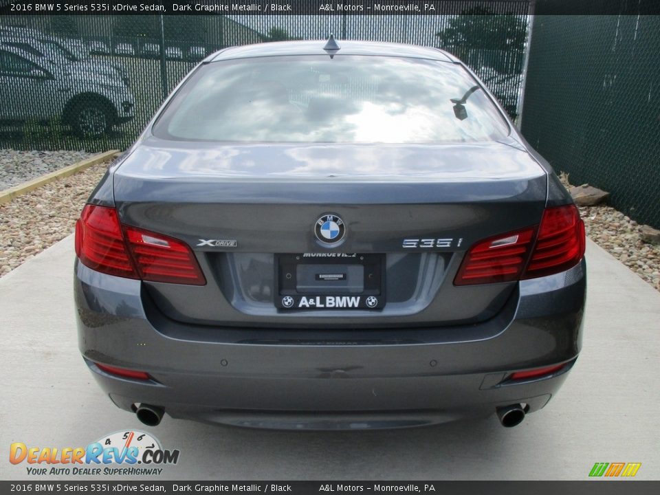 2016 BMW 5 Series 535i xDrive Sedan Dark Graphite Metallic / Black Photo #9