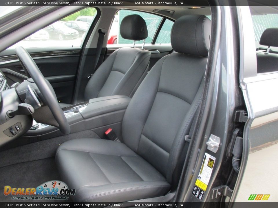 2016 BMW 5 Series 535i xDrive Sedan Dark Graphite Metallic / Black Photo #12