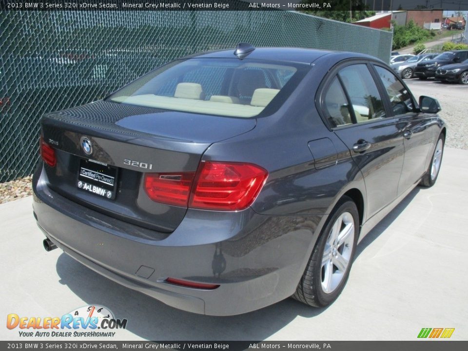 2013 BMW 3 Series 320i xDrive Sedan Mineral Grey Metallic / Venetian Beige Photo #4