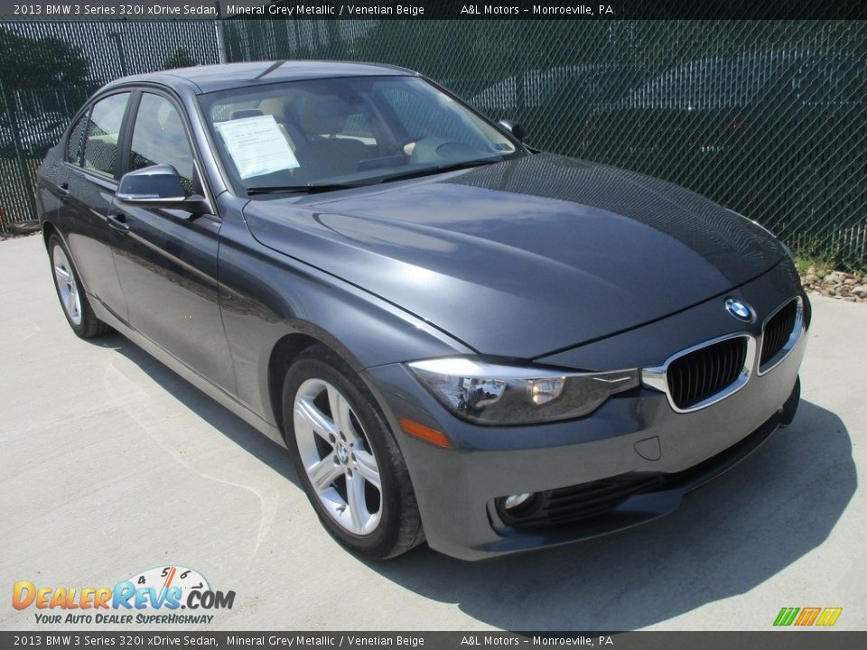 2013 BMW 3 Series 320i xDrive Sedan Mineral Grey Metallic / Venetian Beige Photo #5