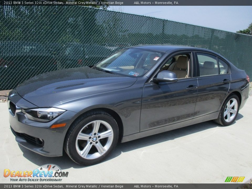 2013 BMW 3 Series 320i xDrive Sedan Mineral Grey Metallic / Venetian Beige Photo #8