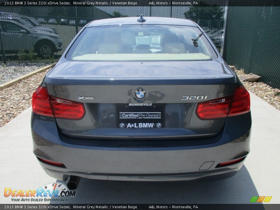 2013 BMW 3 Series 320i xDrive Sedan Mineral Grey Metallic / Venetian Beige Photo #9