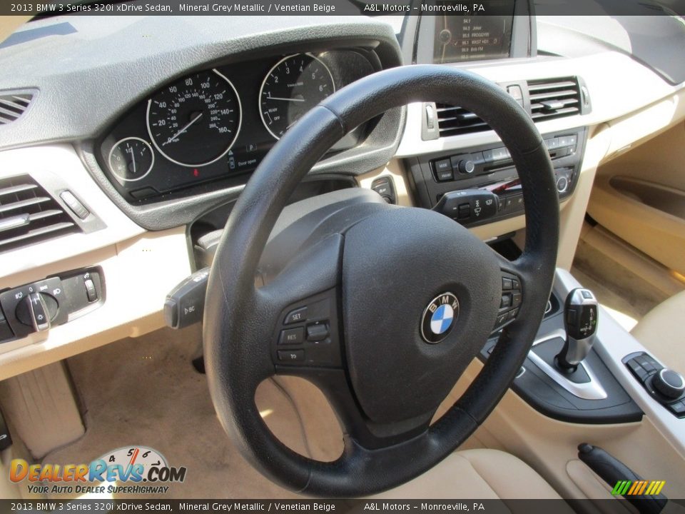 2013 BMW 3 Series 320i xDrive Sedan Mineral Grey Metallic / Venetian Beige Photo #14