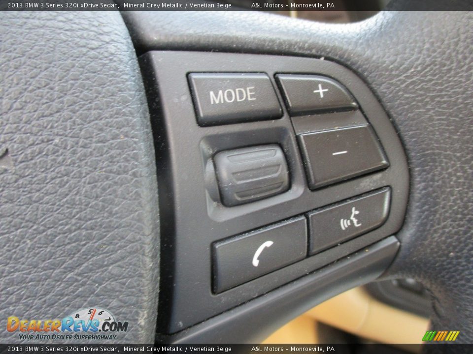 2013 BMW 3 Series 320i xDrive Sedan Mineral Grey Metallic / Venetian Beige Photo #18