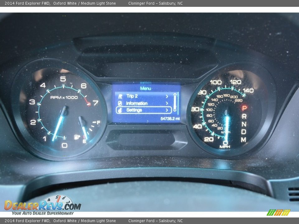 2014 Ford Explorer FWD Oxford White / Medium Light Stone Photo #22