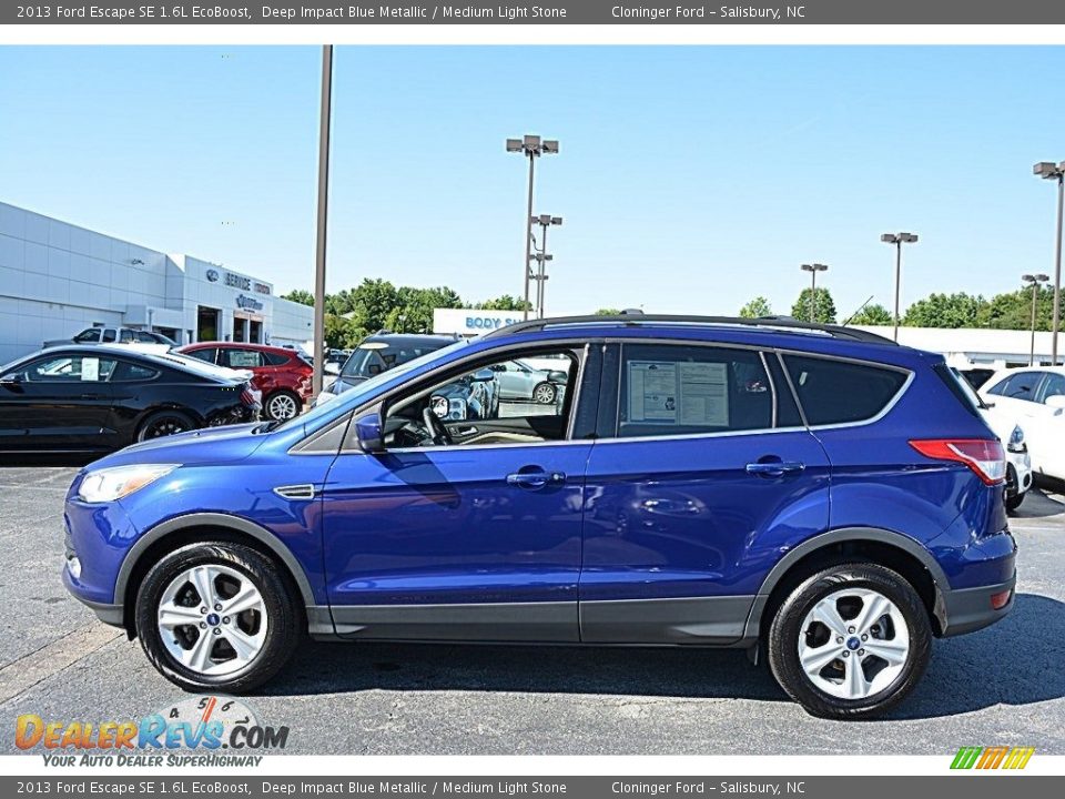 2013 Ford Escape SE 1.6L EcoBoost Deep Impact Blue Metallic / Medium Light Stone Photo #6
