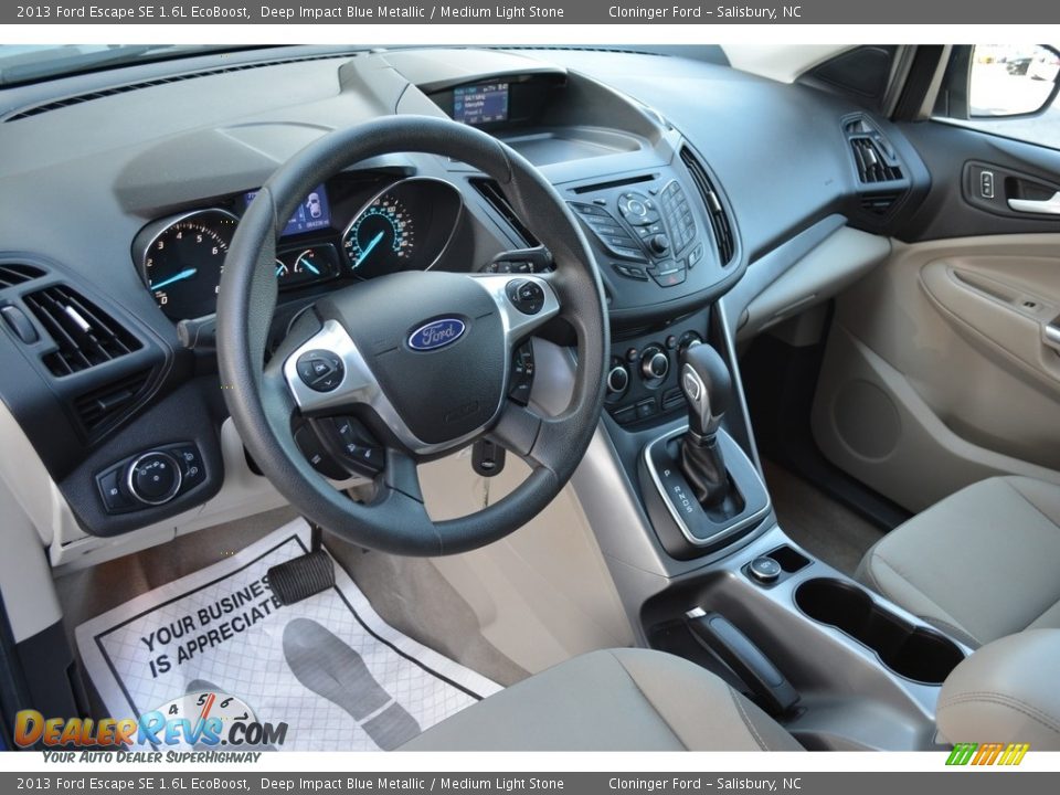 2013 Ford Escape SE 1.6L EcoBoost Deep Impact Blue Metallic / Medium Light Stone Photo #10