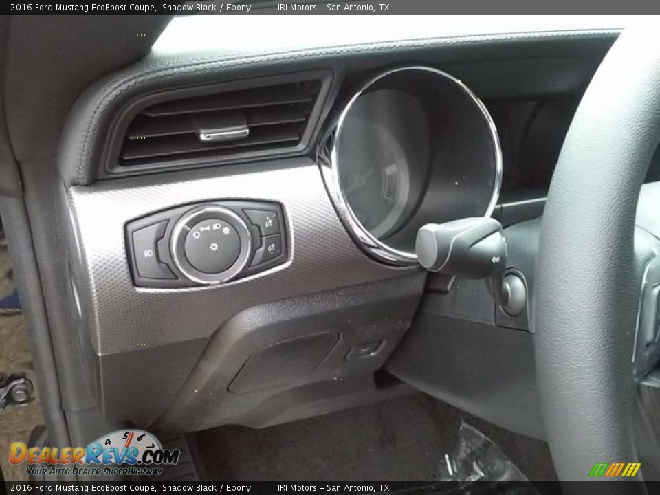 2016 Ford Mustang EcoBoost Coupe Shadow Black / Ebony Photo #3