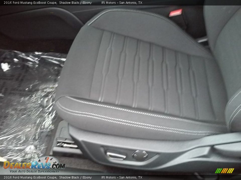 2016 Ford Mustang EcoBoost Coupe Shadow Black / Ebony Photo #5