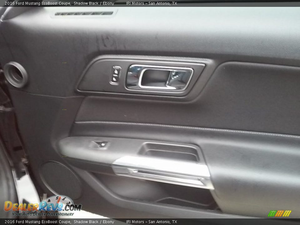 2016 Ford Mustang EcoBoost Coupe Shadow Black / Ebony Photo #8