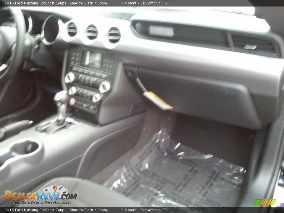 2016 Ford Mustang EcoBoost Coupe Shadow Black / Ebony Photo #9