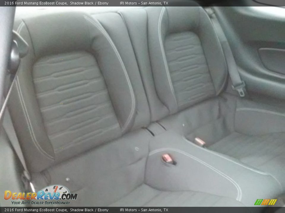 2016 Ford Mustang EcoBoost Coupe Shadow Black / Ebony Photo #12