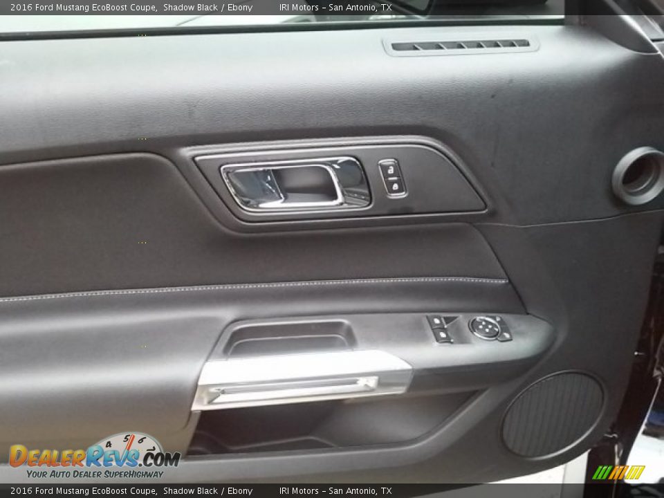 2016 Ford Mustang EcoBoost Coupe Shadow Black / Ebony Photo #22
