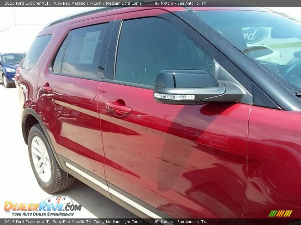 2016 Ford Explorer XLT Ruby Red Metallic Tri-Coat / Medium Light Camel Photo #5