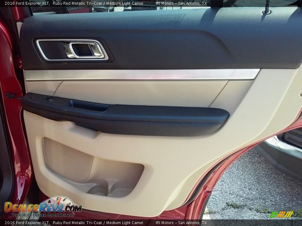 2016 Ford Explorer XLT Ruby Red Metallic Tri-Coat / Medium Light Camel Photo #15