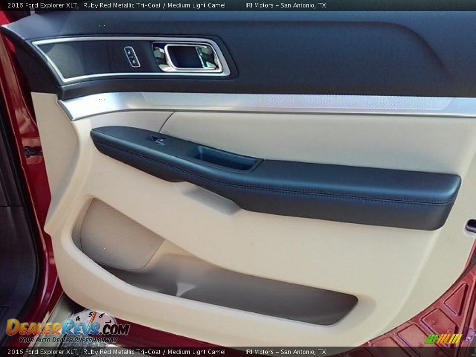 2016 Ford Explorer XLT Ruby Red Metallic Tri-Coat / Medium Light Camel Photo #21