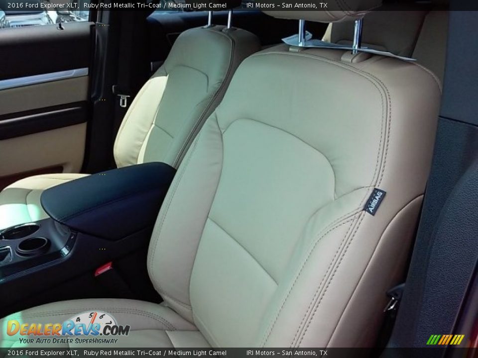 2016 Ford Explorer XLT Ruby Red Metallic Tri-Coat / Medium Light Camel Photo #23