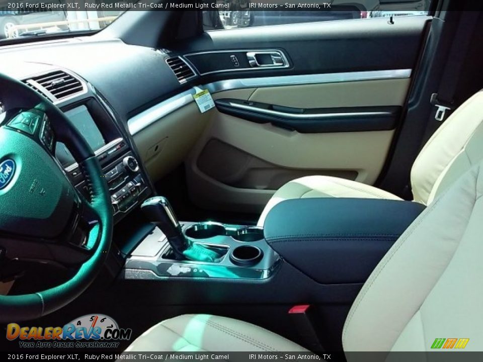 2016 Ford Explorer XLT Ruby Red Metallic Tri-Coat / Medium Light Camel Photo #24