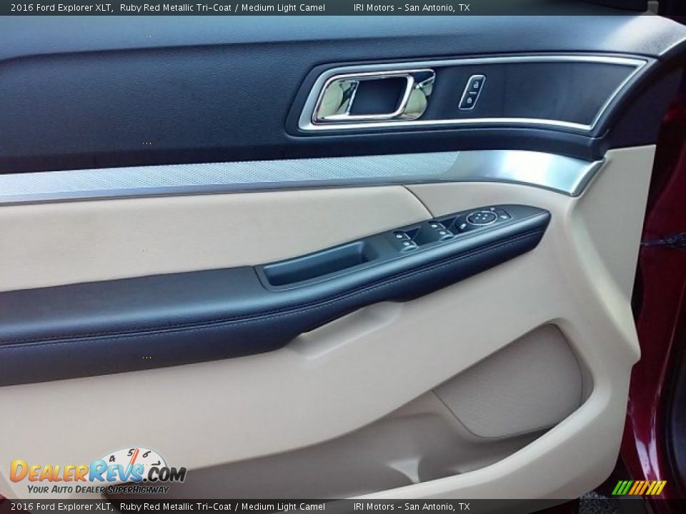 2016 Ford Explorer XLT Ruby Red Metallic Tri-Coat / Medium Light Camel Photo #27