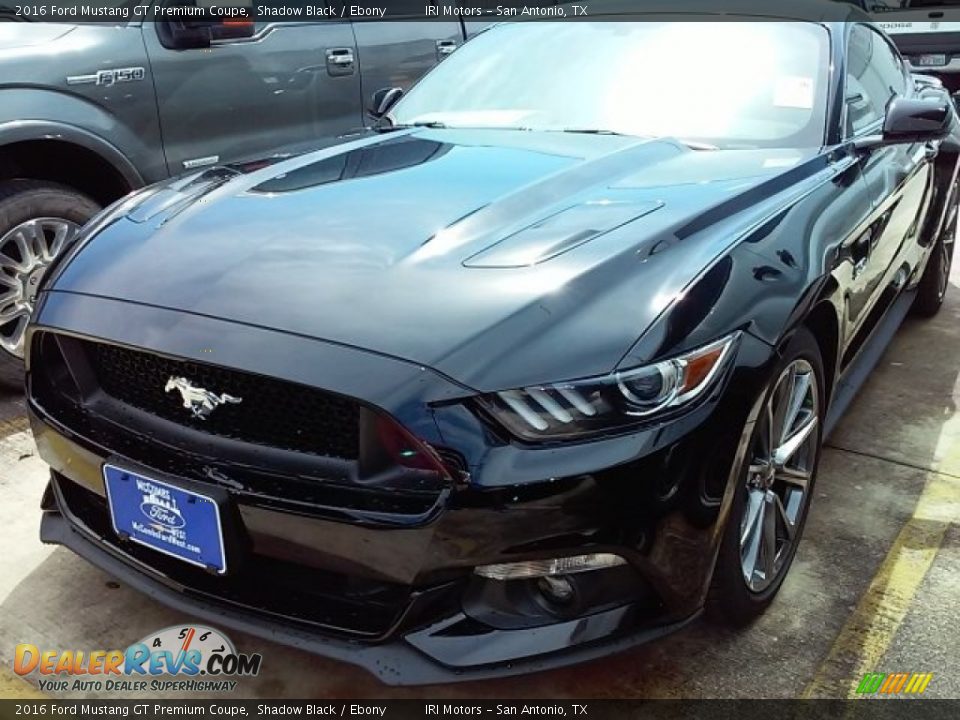2016 Ford Mustang GT Premium Coupe Shadow Black / Ebony Photo #6