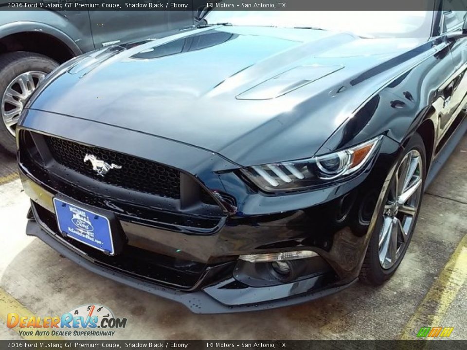 2016 Ford Mustang GT Premium Coupe Shadow Black / Ebony Photo #7