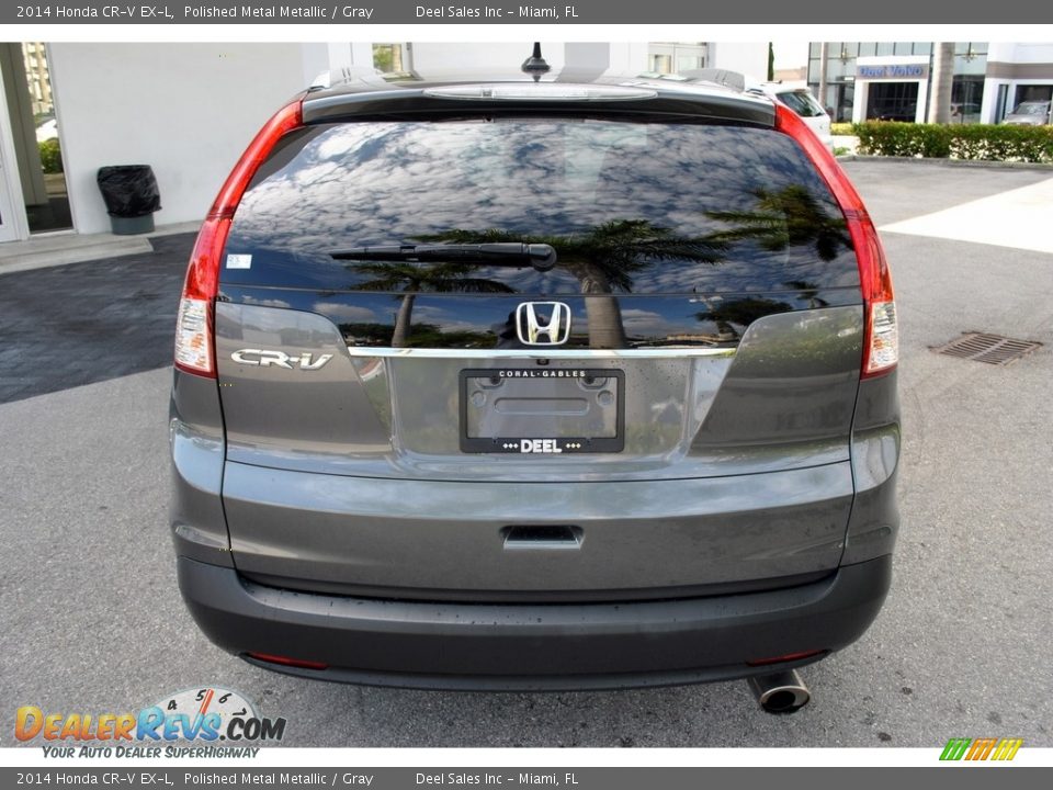 2014 Honda CR-V EX-L Polished Metal Metallic / Gray Photo #8
