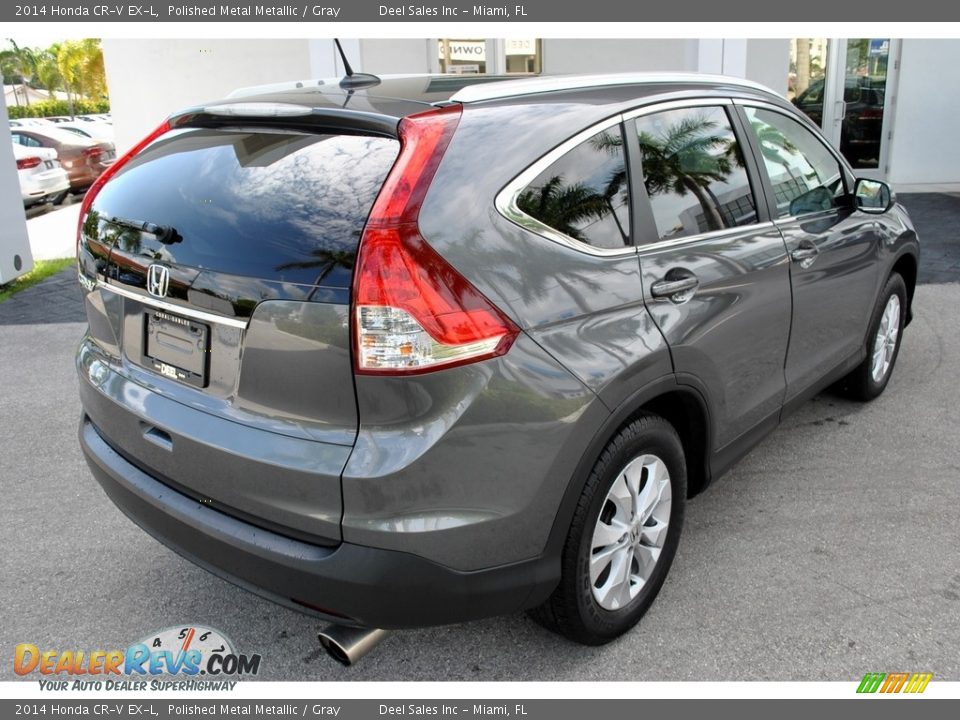 2014 Honda CR-V EX-L Polished Metal Metallic / Gray Photo #9