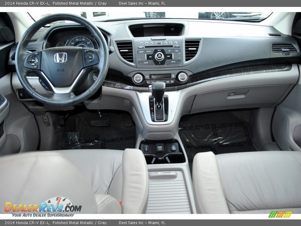 2014 Honda CR-V EX-L Polished Metal Metallic / Gray Photo #14