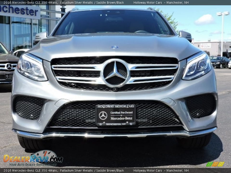 2016 Mercedes-Benz GLE 350 4Matic Palladium Silver Metallic / Saddle Brown/Black Photo #2