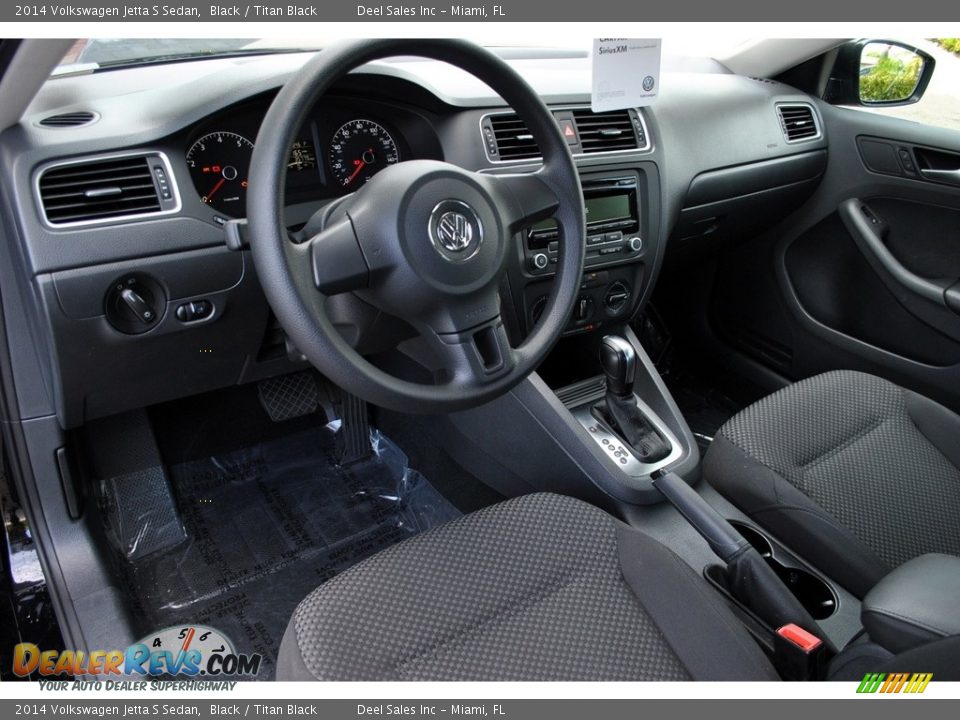 2014 Volkswagen Jetta S Sedan Black / Titan Black Photo #15