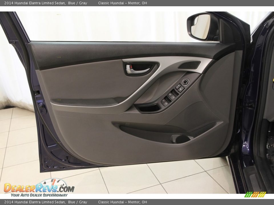 2014 Hyundai Elantra Limited Sedan Blue / Gray Photo #4