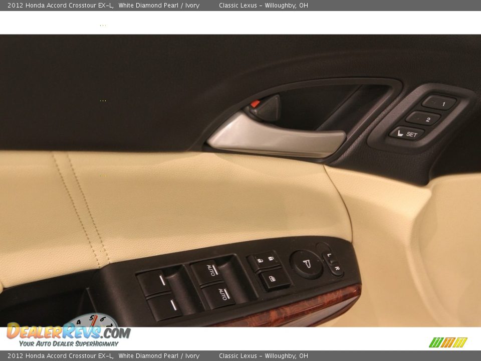 2012 Honda Accord Crosstour EX-L White Diamond Pearl / Ivory Photo #5