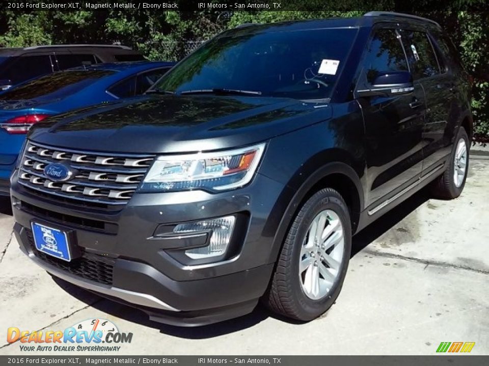 2016 Ford Explorer XLT Magnetic Metallic / Ebony Black Photo #6