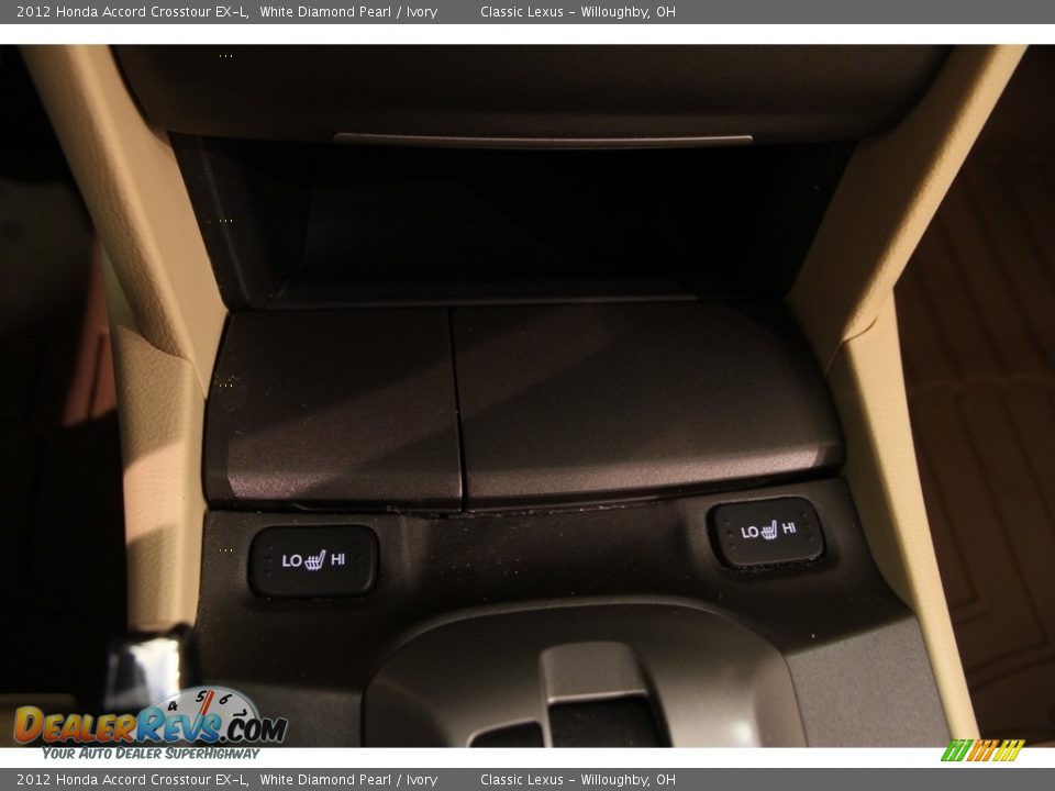 2012 Honda Accord Crosstour EX-L White Diamond Pearl / Ivory Photo #13