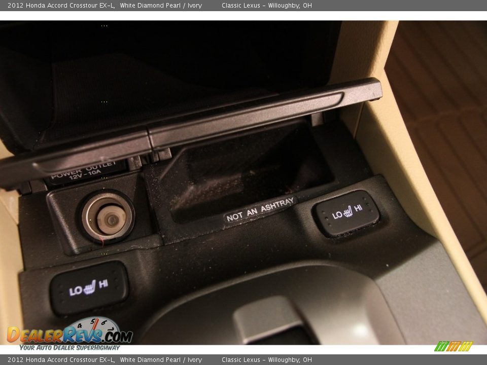 2012 Honda Accord Crosstour EX-L White Diamond Pearl / Ivory Photo #14